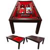 Simba TAVOLO DA BILIARDO 7FT Vulcan Red + ACCESSORI PER CARAMBOLA COPERTURA INCLUSA