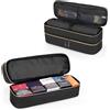 Trunab Trading Card Storage Case Doppio Strato Deck Box Organizer Nero