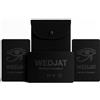 wedjat 3 CARTE ANTI-RFID · Idea Regalo Uomo Originale · Compleanno, Festa del Papà, Natale | 2 Standard + 1 Autoadesiva Unica al Mondo | Policarbonato 1mm CE | Invenzione Belga | Cofanetto Regalo Premium