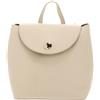 Coccinelle Pelle zaino Nikla Mini Bag Double Grainy Leather Sandshell/Seagrass beige