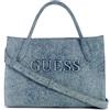 GUESS borsetta borsa a tracolla Jodi Tote Denim blu