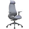 ZIK Sedia da Ufficio Ergonomica Premium - Supporto Lombare Traspirante con Braccioli e Poggiatesta, Auto-Balance con 3 Blocchi Inclinazione, Seduta Scorrevole, Base rinforzata Ruote Portata 150 kg