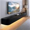 FGNIXLN Mobile TV Sospeso,120-240cm Tavolo per TV Moderno,Mobile Porta Televisore,Adatto per il Soggiorno e la Camera da Letto(140CM)