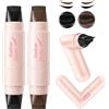 Erinde Eyeliner Stamp a Doppia Punta, Matita Eyeliner Liquida Pieghevole e Rotante, Impermeabile, Resistente alle Sbavature, Asciugatura Rapida e Lunga Durata, Nero e Marrone