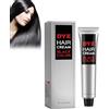 Grgowe Dye Hair Cream, Tinta Per Capelli Nera, Cera Per Capelli, Colorazione Uniforme, Colore Duraturo, Copre I Hair Bianchi, Nutre E Ripara, Dona Lucentezza-Black