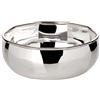 EDZARD Ciotola Ten (Ø 14 cm, H 6 cm), ottone placcato in argento spesso | centrotavola moderno, svuotatasche, decorazione tavola, idea regalo