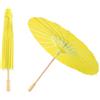 Cyrank Ombrello di carta Parasole, 2 pezzi Ombrello di carta cinese Ombrello di danza Ombrello di carta oleata fatto a mano Artigianato Ombrello di carta piccolo ombrellone(Giallo)