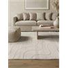 RugVista Whisper, Tappeto, Moderni, 140 x 200 cm, Rettangolare, Pelo medio, Lavabile solo a secco, Bianco