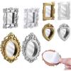 FINGERINSPIRE 8 Pz Specchio in Miniatura Autoadesivo per Casa delle Bambole in Miniatura 8 Stili Specchietti in Oro e Argento Piccoli Specchi Accessori per Decorazioni per Case delle Bambole