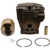 MIGHTY SCAPERS Piston Ring Kit 50mm Part di sostituzione di cilindro per la riparazione del motore Chainsaw Compatibile con MS441 MS 441C