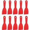 HARFINGTON 10 raschietti per stucco, larghezza 7,6 cm, in plastica flessibile, per stucco e vernice, per nastrare cartongesso, spalmare, dipingere, graffiare, colore: rosso