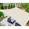 AsterOutdoor - Tenda parasole rettangolare, 3 x 25 m, protezione dai raggi UV, per patio, cortile, prato, giardino, attività all'aperto, colore: crema