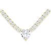 GioiaPura Collana da donna della collezione amore eterno Collana realizzata in argento 925 galvanica oro con zirconi bianchi e zircone centrale a cuore. La collana è lunga 40 cm con chiusura a ca