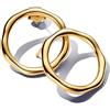 PANDORA Essence Orecchini a cerchio placcati in oro 14k