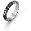 Boccadamo Anello Fascia in uomo Grani Argento 925-