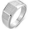 Brosway Anello sigillo del brand Brosway della collezione Bullet in acciaio 316L. Il gioiello è lucido e sabbiato. L'anello ha misura 26 trendy cod. BUL68Y
