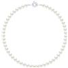 PEARLS & COLORS Collana con Perle di Coltura d'Acqua Dolce Semi-barocche 7-8 mm Qualita AAA+ in Argento 925