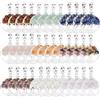 SUPERFINDINGS 36 pz 9 colori Albero a Vita Ciondoli In Pietra Preziosa Ciondolo Piatto Rotondo Albero Fascino Chakra Pietra di Cristallo per Fai Da Te Orecchino Artigianale Creazione di Braccialetti
