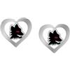 A.S. Roma Orecchini da donna della squadra As Roma della collezione Roma - Gioielli Squadre. Orecchini a lobo in acciaio. Dimensione orecchini: 12 mm. La referenza è B-RE001DAR