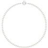 PEARLS & COLORS Collana con Perle di Coltura d'Acqua Dolce Semi-barocche 5-6 mm Qualita AAA+ in Argento 925