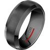 Sector No Limits Row anello Uomo in Ceramica, smalto nero - SACX16027