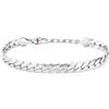 Sector No Limits Bracciale Uomo in Acciaio, Collezione BASIC, Catena, Idee Regalo Fidanzato, Amico, Papà