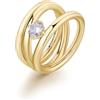 Brosway Anello Donna, Anello a Fascia in Acciaio | Collezione Ribbon - BBN46E