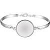 BESPORTBLE Set 5 Pezzi Ciondoli Fai Da Te in Lega Base Rotonda Da 20 Mm in Acciaio Resistente, Catene Per Bracciali Artigianali Resistenti, Accessori Per Creazione Gioielli Personalizzati Regalo Donna