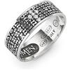 CROCE DEL SUD SRL Anello donna Amen, argento 925 brunito, zirconi bianchi, misura 12