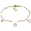 Emporio Armani Bracciale da donna in acciaio inossidabile o ottone con chiusura a moschettone tono oro