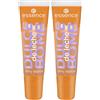 Essence Cosmetics essence DULCE de leche BOMB shiny lipgloss 01 Cream Come True, lip gloss marrone con riflessi dorati, profumo dolce, non appiccicoso, 10 ml (Confezione da 2)