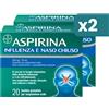 Aspirina Bipacco 2x20 bustine Aspirina influenza e naso chiuso antinfiammatorio