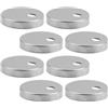 Uonlytech Set di 4 Paia di Copriviti per Wc da 45 MM in Acciaio Inox Tappi Copribulloni per Fissaggio Tavoletta Bagno senza Forare