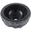 wohnfreuden Lavabo in marmo nero rotondo 30 cm - unico lavabo da appoggio in pietra per il bagno