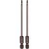 QUARKZMAN 2Pz Punte Cacciavite Piatta Esagonale H2.0 (2mm) con Punta Magnetiche Gambo Esagonale 1/4 Lunga 100mm (4) Inserti per Avvitatore Metrico Acciaio S2 Chiave Bussola, Tonalità Rame