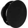 Vent Systems Diffusore d'aria circolare da 10,2 cm - Copertura per bocchetta regolabile in plastica nera con flangia a filo - Registro HVAC durevole e facile da installare per soffitto, parete