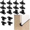 Changyeah 20 Pezzi Guida Porta Scorrevole, Guida per Porta Scorrevole, Porta Scorrevole Inferiore, Guida Scorrevole per Pavimento,Guida Porta Scorrevole da Pavimento,per Armadio,Porta in Legno(Nero)