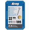 Kreg® zinco pocket-hole viti - 32 mm/3,2 cm # 6 fine-thread, pan Head, 500-count