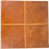 Generico Mattonella piastrella in gres porcellanato effetto cotto stonalizzato con rifinitura finto 15 x 15 cm adatta ad ambienti interni, esterni, rivestimenti murali, prezzo riferito a 1 mq