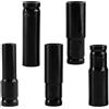 Jiujuda9 5 bussole a impatto profondo, attacco da 1/2 pollice da 13 mm, 16 mm, 17 mm, 18 mm, 19 mm, bussole metriche a 6 punti resistenti, per riparazioni auto domestiche, acciaio al carbonio trattato