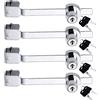 Litensh 4PCS Serratura per sega a lama scorrevole con chiave diversa, Serratura a Vetro, rettile Vivarium terrario vetrina serratura vetrina, serratura a cricchetto armadio in vetro