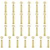 sourcing map 25 set di viti Chicago M5 x 25 mm Phillips chiodo rivetti borchie rivetti vincolante vite per fai da te artigianato cintura in pelle borsa rilegatura, oro