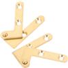 Hemobllo 4 Pezzi Cerniere per Porta Nascoste in Ottone Regolabile, Design Elegante e Installazione Facile, Cerniera Pivot Invisibile per Porte in Legno