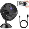 Ctronics Telecamera Interna Senza Fili A Batteria – 2K 3MP, Visione Notturna IR 20m, Rilevamento PIR, Audio Bidirezionale, WiFi 2.4GHz, 2 Pezzi In Nero