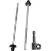 SKIR'CO (25 pz.) Viti Autoforanti Verniciate 5,5 x 160 mm con Rondelle in EPDM per Pannelli Sandwich, Testa Esagonale (Grigio Antracite, RAL 7016)