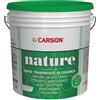 CARSON Colorificio Nature Pittura Silossanica Super Traspirante per Interni Anti Muffa Coprente Sanitizzante Ecologica Bianco 14 Lt