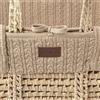 The Little Green Sheep Cable Knit - Fodera di ricambio per culla, colore: Tartufo