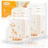 Aolso 80 Pezzi Sacchetti Latte Materno, 250ml Sacchetto Per La Conservazione Del Latte Senza BPA, Contenitore Latte Materno con Scala, Sacchetto di Stoccaggio Pre-sterilization Autoportanti