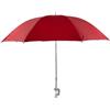 COSE DA CASA Mini Ombrello Parasole Universale D 105 cm con Gancio a Morsetto Regolabile per Passeggino Sedia Sdraio ringhiere Balcone e Finestra Struttura in Metallo e Tessuto Resistente (rosso)
