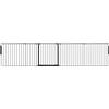 Safetots Divisorio Premium Multipannello, Fino a 331cm di Larghezza, Nero, 70cm di Altezza, Barriera Divisoria Multipannello Versatile, Divisorio per Stanze per Bambini e Neonati con Cancelletto